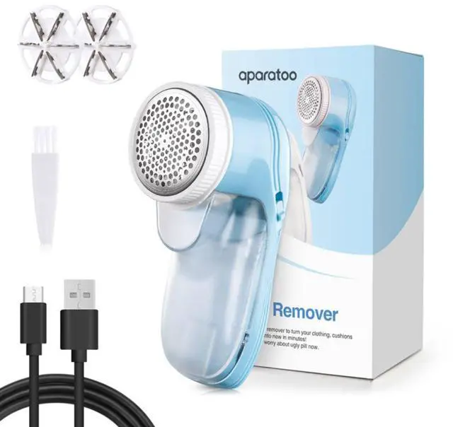 Main image of Fabric Shaver, Lint Remover for Clothes, Electric Lint Remover with 3 Replaceable Blades, Removes Fabric Pills, Rechargeable Sweater Defuzzer Pill Remover, Depiller Effectively Remove Pills, Lint