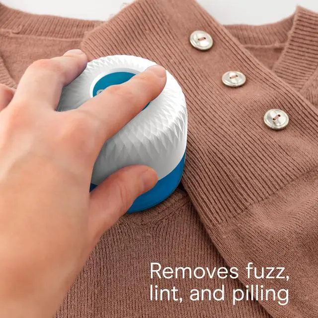 Alt view image 4 of 7 - Fabric Shaver, Lint Shaver for Clothing and Furniture Removes Lint, Fuzz, and Pilling, Fabric Pilling Remover with Extra-Large 2.25" Shaving Surface and 3 Stainless Steel Blades