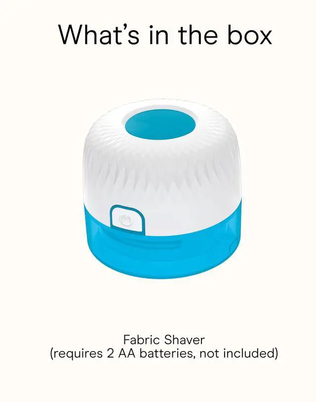 Alt view image 7 of 7 - Fabric Shaver, Lint Shaver for Clothing and Furniture Removes Lint, Fuzz, and Pilling, Fabric Pilling Remover with Extra-Large 2.25" Shaving Surface and 3 Stainless Steel Blades