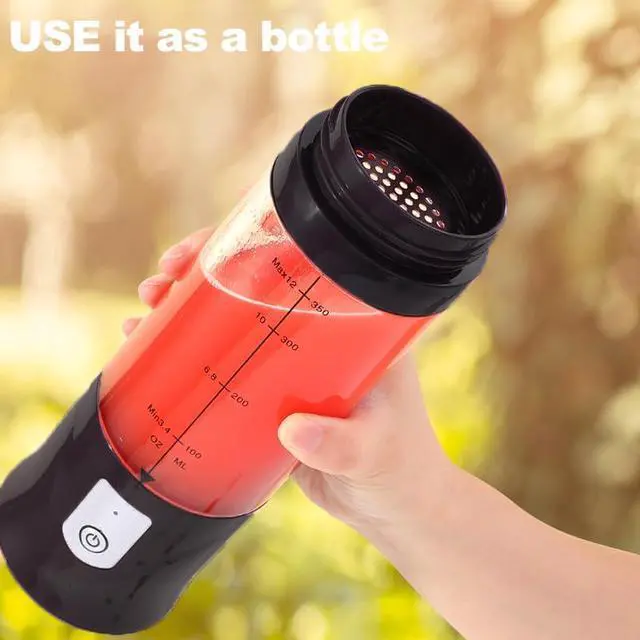 Alt view image 2 of 7 - Personal Blender for Shakes and Smoothies, Portable Blender, Mini Small Juice Mixer machine for Kitchen, Office, Gym, 4000mAh,(Black)