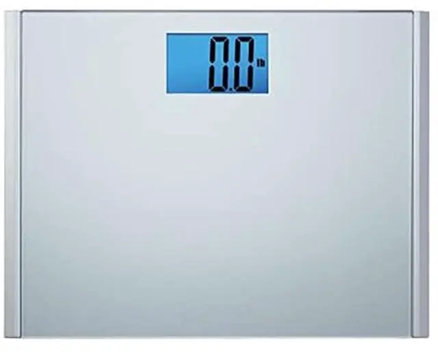 Main image of Precision Plus Digital Bathroom Scale, 440-lb Capacity, Wide Platform Body Analyzer with Step-On Technology, Stable Home Fitness Device for Weight Management, Grey