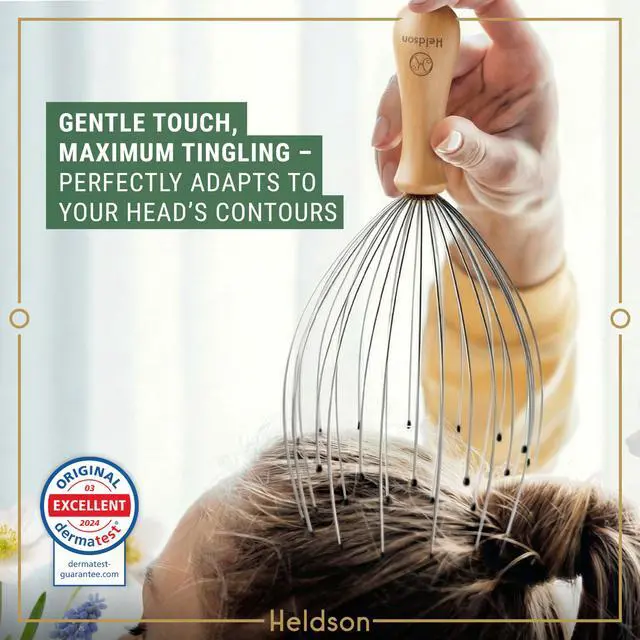 Alt view image 6 of 6 - Premium Wire Head Massager Scalp Massage Tool - 32 Fingers Octopus Scratcher - Stress Relax Tickler - Hair Massagers Whisk - Headspa Equipment - Headscratcher Tickle Tools - Gift Men, Women