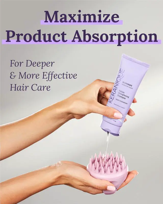 Alt view image 4 of 7 - Scalp Therapy Manual Massager Hair Growth Stimulator for Dry or Wet Hair