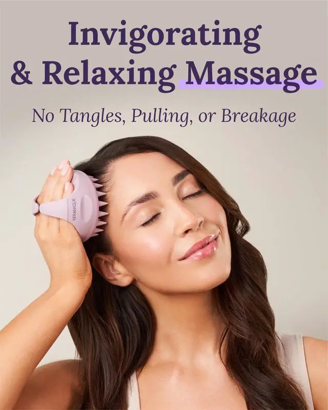 Alt view image 5 of 7 - Scalp Therapy Manual Massager Hair Growth Stimulator for Dry or Wet Hair