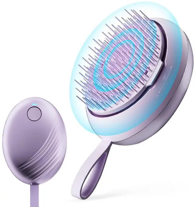 Main image of Scalp Massager Hair Growth Brush - Electric Head Massager Relax Scalp Stress - Unique Birthday Gifts for Women - Sonic Vibration Comb for Stimulating Follicles - Purple