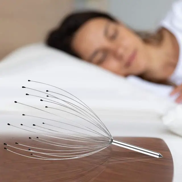 Alt view image 5 of 7 - Stocking Stuffers, 2 Pack Scalp Massagers, 20 Fingers Hand-held Massage Tingle, Head Massagers for Deep Relaxation, Stress Relief and Hair Stimulation Christmas Presents