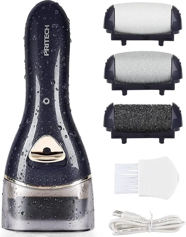 Main image of Electric Feet Callus Removers Rechargeable, Portable Electronic Foot File Pedicure Tools, Electric Callus Remover Kit, Professional Pedi Feet Care for Dead, Hard Cracked Dry Skin Ideal Gift (Black)