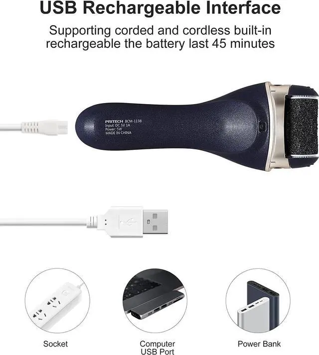 Alt view image 5 of 7 - Electric Feet Callus Removers Rechargeable, Portable Electronic Foot File Pedicure Tools, Electric Callus Remover Kit, Professional Pedi Feet Care for Dead, Hard Cracked Dry Skin Ideal Gift (Black)
