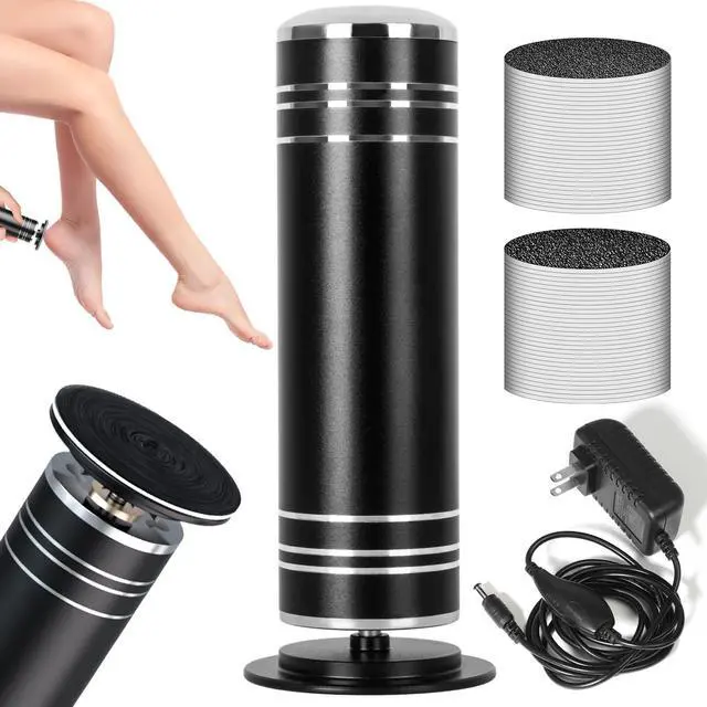Main image of 1000RPM Electric Callus Remover - Professional Aluminum Foot File Adjustable Pedicure Tool with 60pcs Sandpaper Discs for Dead Skin at Home