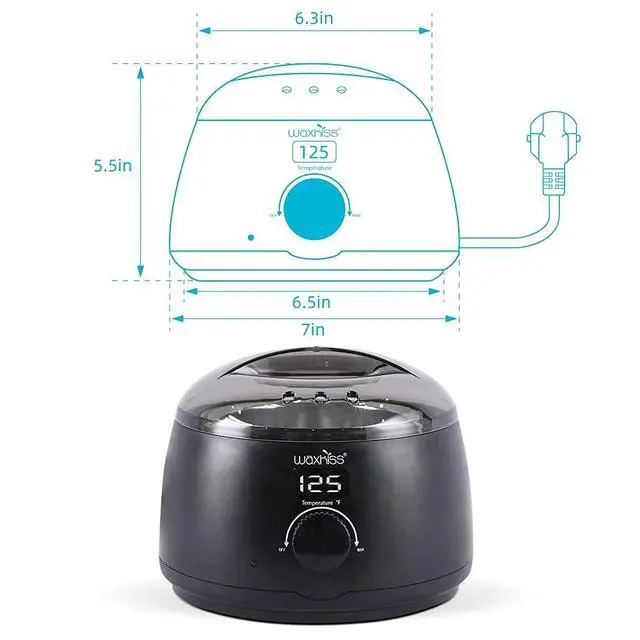 Alt view image 3 of 5 - Digital Hair Removal Warmer with See-Through Lid and 14oz Pot