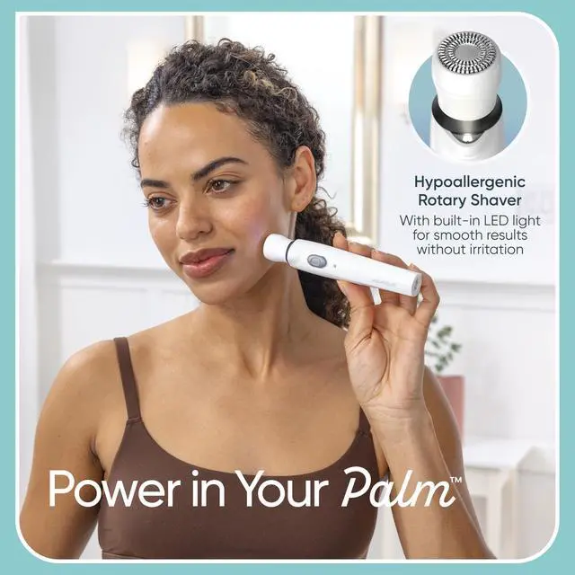 Alt view image 5 of 6 - GIRLBOMB All-in-One Face/Body Trimmer and Shaver Set for Women, Wet/Dry, Rechargeable