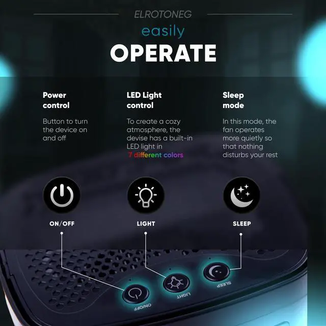 Alt view image 5 of 7 - Dehumidifier ELROTONEG, 35 OZ Water Tank (300 sq. ft), Small Dehumidifier for Basement with Auto-Off, Sleep Mode and LED Lighting (Black)