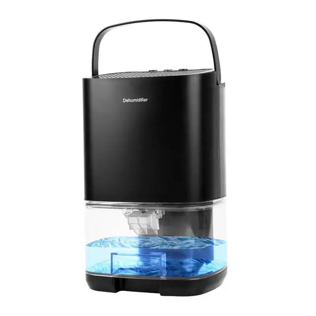 Alt view image 7 of 7 - Dehumidifier ELROTONEG, 35 OZ Water Tank (300 sq. ft), Small Dehumidifier for Basement with Auto-Off, Sleep Mode and LED Lighting (Black)