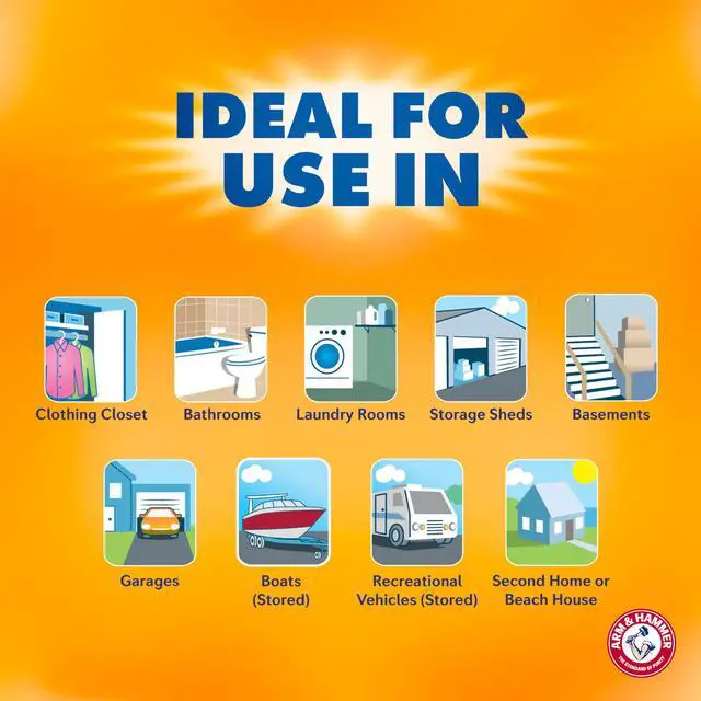 Alt view image 6 of 7 - Fragrance Free Refillable Moisture Absorber and Odor Eliminator 14 oz. Tub