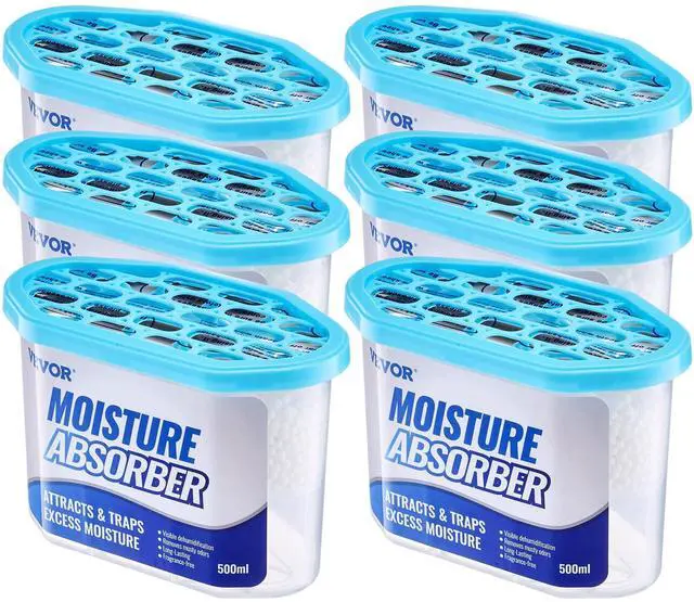 Main image of Moisture Absorber Boxes, 10.8 oz Humidity Absorber Boxes(6 Packs), Fragrance Free Dehumidifier Attracts Extra Moisture from Your Bathroom, Closet, and Kitchen