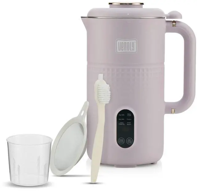 Main image of Nut Milk Maker Machine - Convenient Nut Milk Machine for Homemade Plant-Based and Dairy-Free Beverages | Nut and Soy Milk Maker with Stainless Steel Blades Produces Up To 5.5 Cups (Purple)