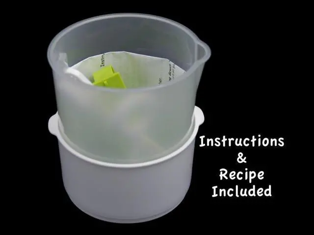 Alt view image 3 of 7 - Nut Milk & Greek Yogurt Maker - Reusable & Durable Nut Milk Bag Alternative - Fine Mesh Stainless Steel - Soy/Oat/Almond Milk - All Purpose Food Strainer - (1 Quart Yogurt, 1.5 Quart Nut Milk) (A)