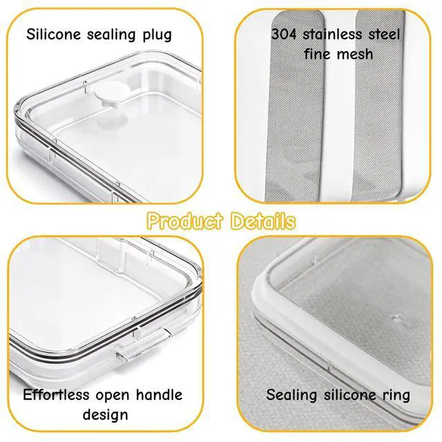 Alt view image 4 of 7 - Yogurt Strainer, 1800Ml/1.9 Quarts Yogurt Separator Hung Curd Maker with Fine Mesh Bag & Lid, BPA Free Yogurt Maker for Whey Separation, Soybean Milk Fruit Juice Coffee Soup