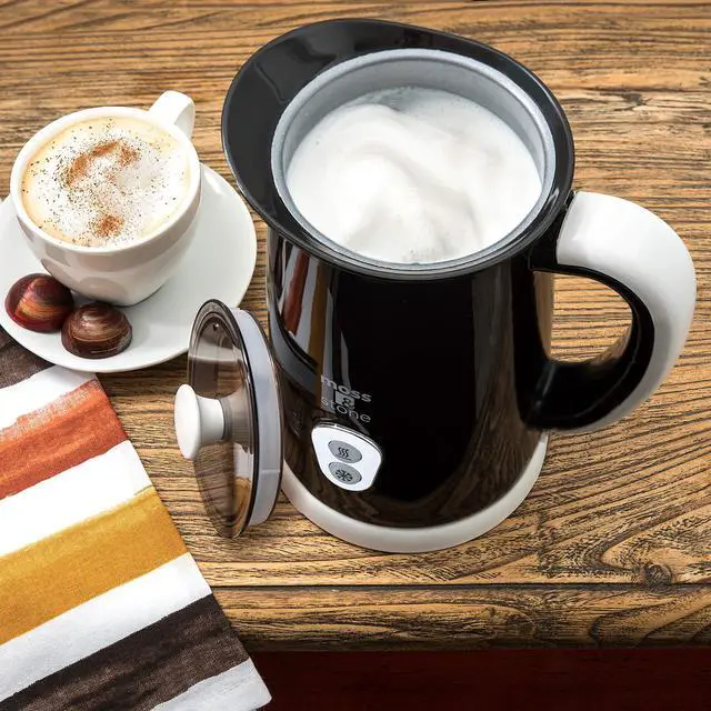 Alt view image 5 of 7 - Electric Milk Frother For Making Latte, Cappuccino, Hot Chocolate, Automatic Cold Hot Milk Frother & Warmer, Foam Maker, Auto Shut-Off, Detachable Base & Non-Stick Interior.