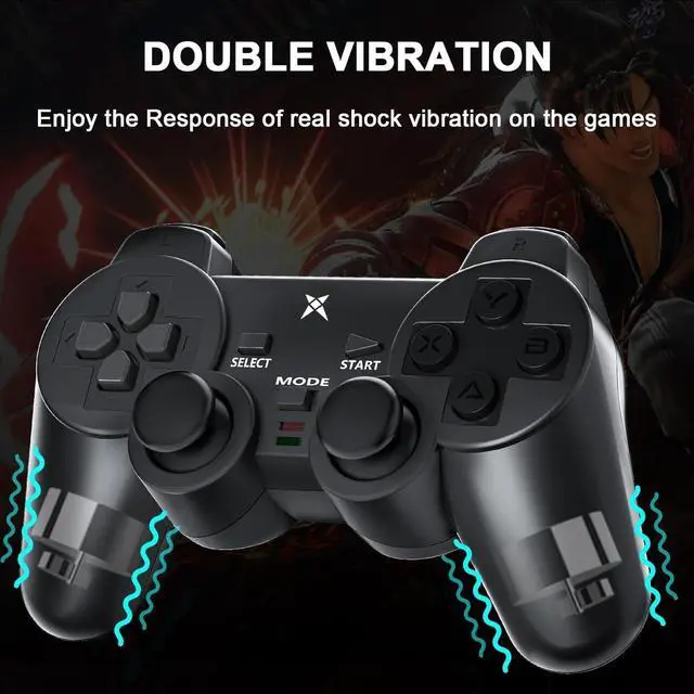 Alt view image 3 of 7 - Wireless PC Gaming Controller, Dual-Vibration Steam Joystick Gamepad Computer Game Controller for PC Windows 7/8/10/11