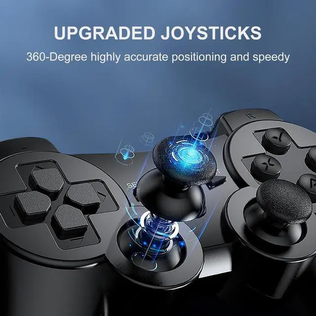 Alt view image 5 of 7 - Wireless PC Gaming Controller, Dual-Vibration Steam Joystick Gamepad Computer Game Controller for PC Windows 7/8/10/11