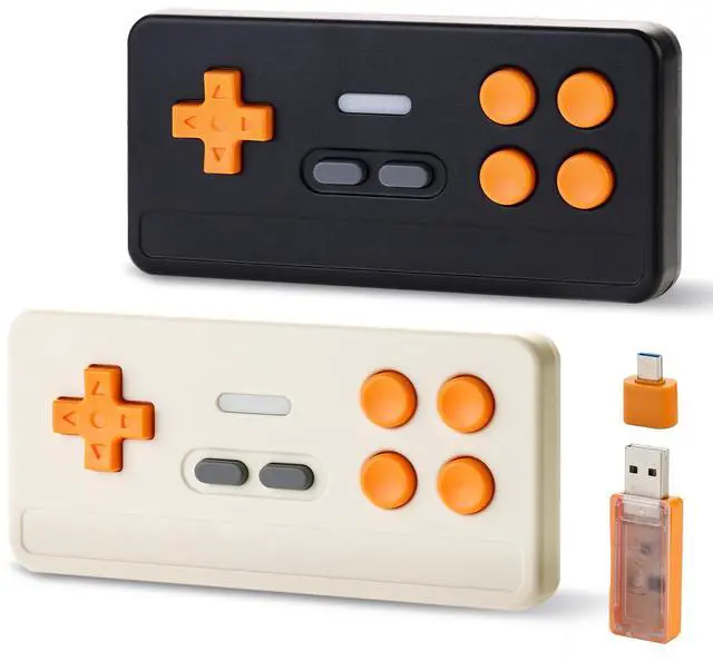 Main image of Wireless Controller Mini Controller for Retro Games - Vintage Gamepad with Hall Effect Sticks, 1000Hz Polling Rate | Plug & Play for PC ISO Android