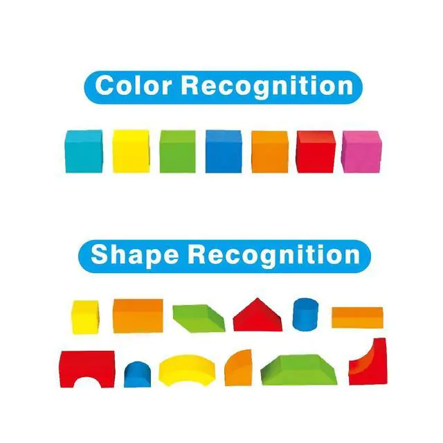 Alt view image 5 of 7 - Foam Building Blocks for Toddlers 2-4, 41 Pieces EVA Soft Stacking Blocks, Baby Bath Foam Toy Set, Early Learning Construction Toys & Gifts for Kids, Boys & Girls 18+ Months