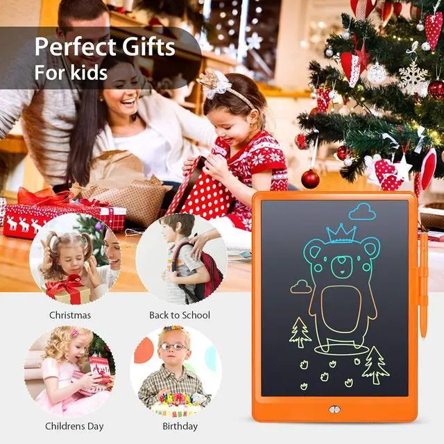 Alt view image 6 of 7 - Drawing Pad LCD Writing Tablet for Kids Doodle Board with Bag, Electronic Digital Colorful Screen Drawing Tablet, Activity Games Gifts Drawing Board