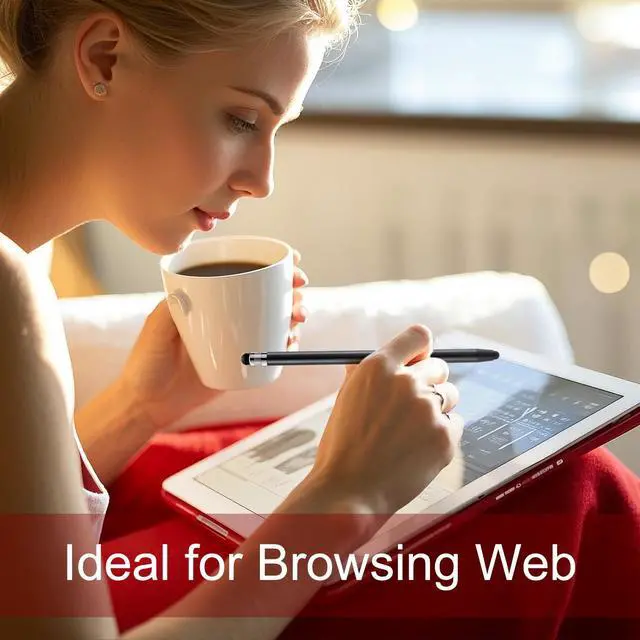 Alt view image 4 of 6 - Stylus Pen for Touchscreen, 3pcs High Sensitivity and Precision Stylus Pen for iPad iPhone Android and All Touch Screens (Black/Silver/Blue)