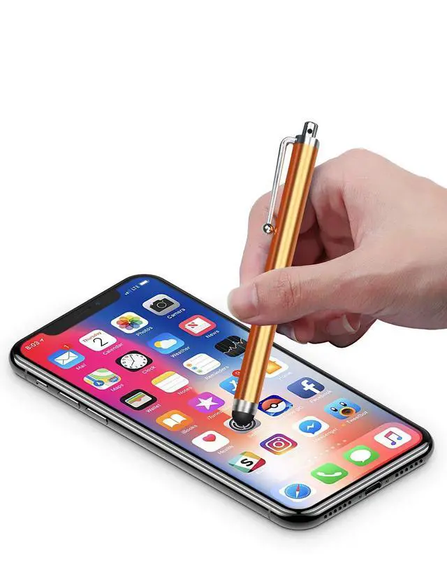 Alt view image 5 of 7 - Stylus Pens for Touch Screens, Pen 10 Pack of Pink Purple Black Green Silver Universal Screen Capacitive Compatible with Kindle ipad iPhone Samsung