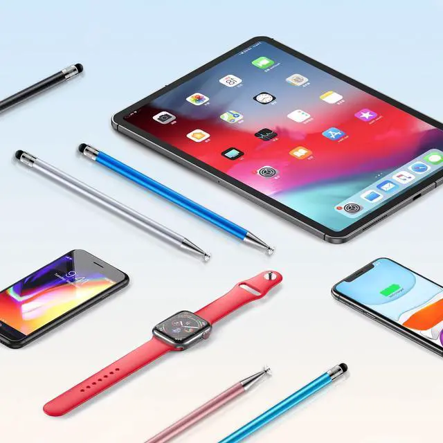 Alt view image 7 of 7 - 2-in-1 Stylus Pen for Touchscreen, 6pcs High Sensitivity and Precision Stylus Pens for iPad iPhone Android Suitable for All Touch Screens