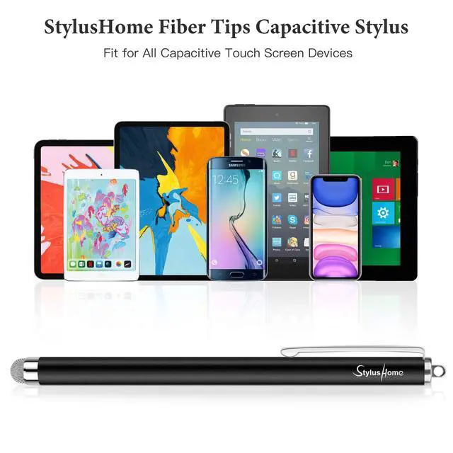 Alt view image 6 of 6 - Stylus Pens for Touch Screens (6 Pcs), Sensitivity Capacitive Stylus Fiber Tips Touch Screen Pen with 6 Extra Replaceable Tips for for iPad iPhone Tablets All Universal Touch Devices