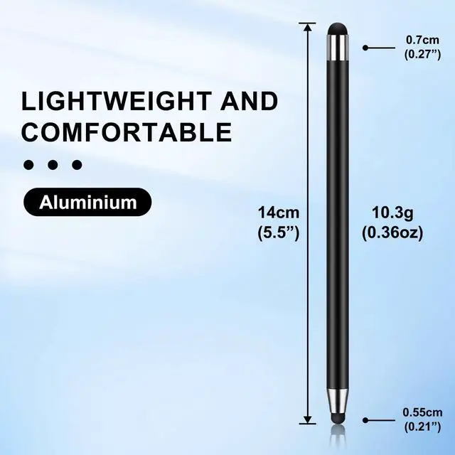 Alt view image 2 of 7 - 10Pack Stylus Pen,Stylus Pens for Touchscreen, 2-in-1High Precision and Sensitivity Stylus Pen for iPad,iPhone,Smartphones,Android and Tablets,All Universal Touch Screen Devices(10Stylus Pen+20 Tips)