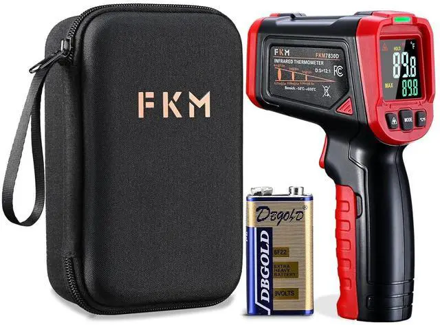 Main image of Infrared Thermometer Gun,Non Contact Laser Thermometer Gun for Industrial,HVAC,Engine,Kitchen Cooking,Digital IR Temperature Gun -58°F~1112°F(-50°C~600°C) Adjustable Emissivity,Not for Human