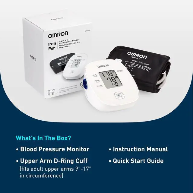 Alt view image 5 of 5 - Iron Blood Pressure Monitor for Home Use & Upper Arm Blood Pressure Cuff - #1 Doctor & Pharmacist Recommended Brand - Clinically Validated