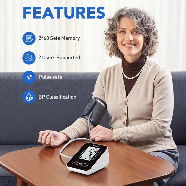 Alt view image 2 of 7 - Arm Blood Pressure Monitor,maguja Blood Pressure Machine,BP Monitor Automatic Upper Arm Digital with Blood Pressure Cuff for Home Use