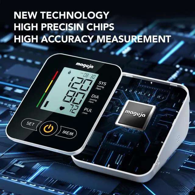 Alt view image 3 of 7 - Arm Blood Pressure Monitor,maguja Blood Pressure Machine,BP Monitor Automatic Upper Arm Digital with Blood Pressure Cuff for Home Use