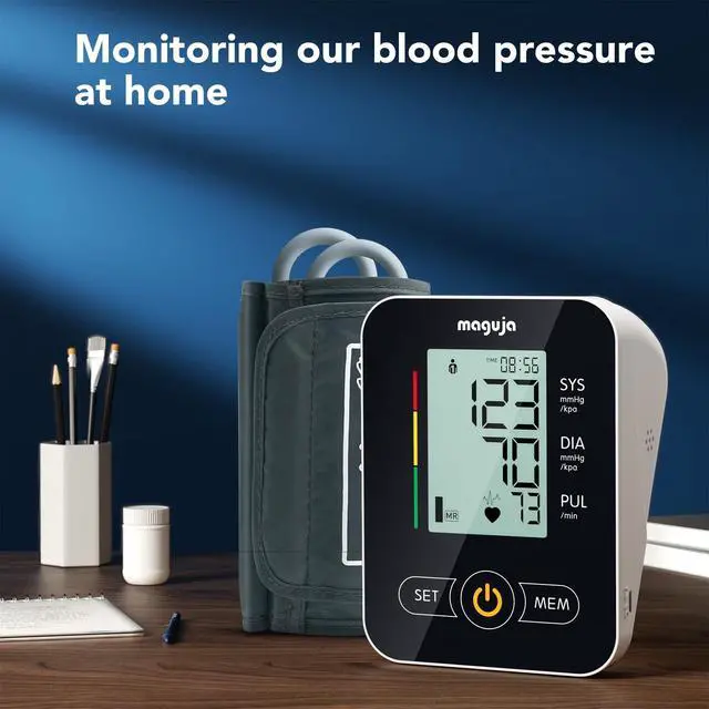 Alt view image 5 of 7 - Arm Blood Pressure Monitor,maguja Blood Pressure Machine,BP Monitor Automatic Upper Arm Digital with Blood Pressure Cuff for Home Use