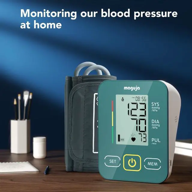 Alt view image 5 of 7 - Arm Blood Pressure Monitor,maguja Blood Pressure Machine,BP Monitor Automatic Upper Arm Digital with Blood Pressure Cuff for Home Use