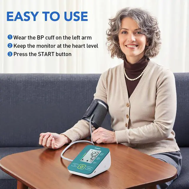 Alt view image 6 of 7 - Arm Blood Pressure Monitor,maguja Blood Pressure Machine,BP Monitor Automatic Upper Arm Digital with Blood Pressure Cuff for Home Use