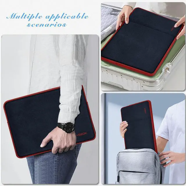 Alt view image 5 of 6 - Laptop Case 13.3-14 Inch Sleeve, Water-Resistant Computer Bag Compatible with MacBook Neo/Pro 14" M5/M4/M3/M2/M1 and All 13.3" Mac Air/Pro, XPS 14 and Most Popular 13.3"-14" NotebookB02K02