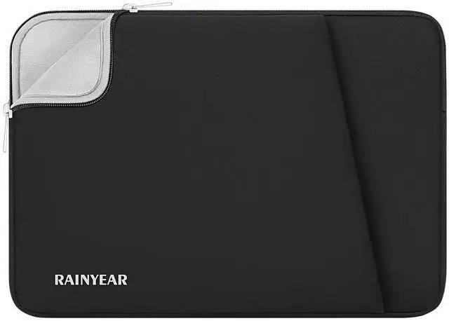 Main image of 17 Inch Laptop Sleeve Padded Case Cover with Front Pocket, Black