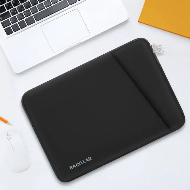 Alt view image 6 of 7 - 17 Inch Laptop Sleeve Padded Case Cover with Front Pocket, Black
