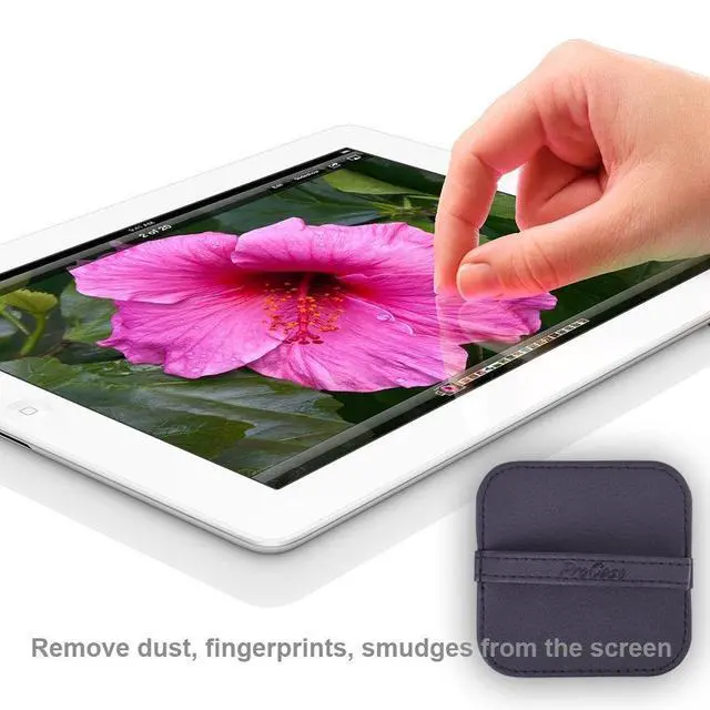 Alt view image 4 of 7 - 4 Pack Screen Cleaning Pad, Elastic Strap Soft Cloth Wipes Screen Cleaner for iPad, iPhone, MacBook, Tablets, Laptop, Cellphone, Computer, Camera, TV Screen -Color Mixed