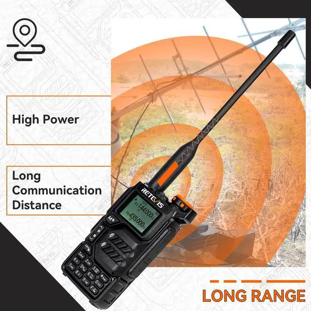 Alt view image 6 of 7 - RA79 (Upgrade for UV 5R 3rd) Ham Radio, Dual Band Two Way Radio, Support Chirp, NOAA, Portable Handheld AM/FM Radio, Emergency Walkie Talkies with USB-C Charging for Beginner, Survival