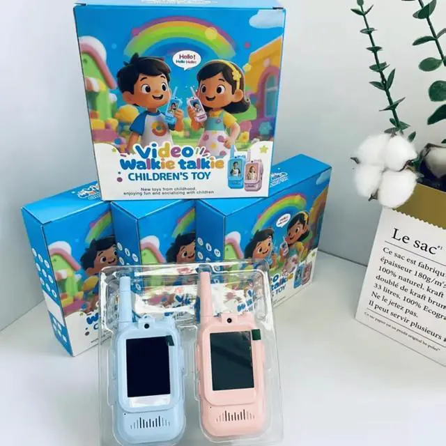 Alt view image 6 of 7 - Video Walkie Talkies for Kids 2 Pack Long Range Walkie Talkie Toys with Camera & Clear Sound Rechargeable Kids Walkie Talkies for Outdoor Adventures, Camping, Hiking, Birthday Gifts Ages 3-12