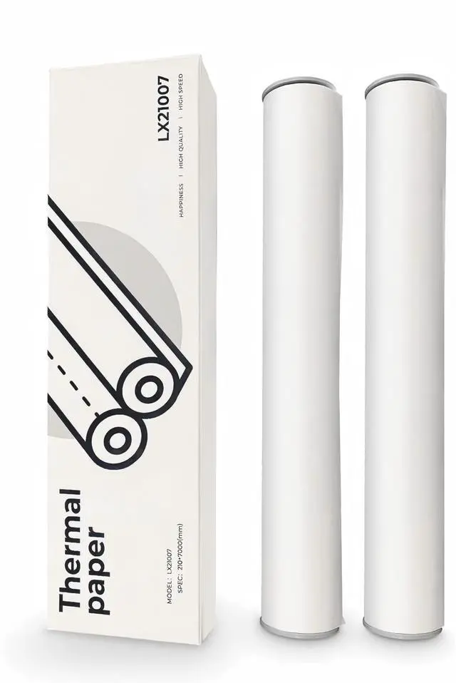 Main image of A4 Thermal Paper Rolls for HPRT MT810 & POOOLITECH Portable Printer High Definition 50 Sheets Compatible with Other Thermal Printers (2 Rolls | 8.3''x23')