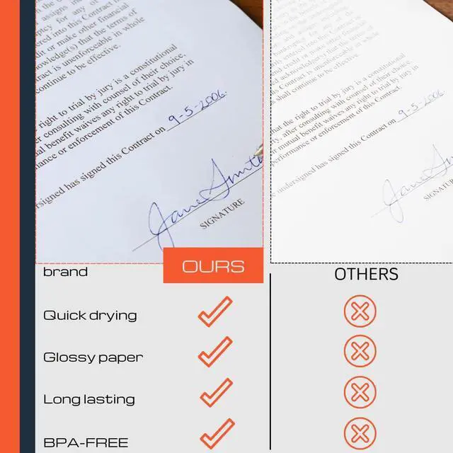 Alt view image 3 of 7 - A4 Thermal Paper Rolls for HPRT MT810 & POOOLITECH Portable Printer High Definition 50 Sheets Compatible with Other Thermal Printers (2 Rolls | 8.3''x23')