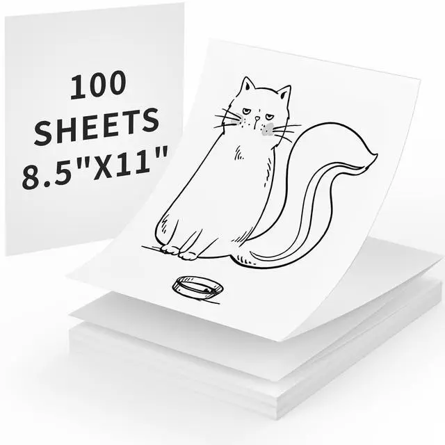 Main image of Thermal Paper,Thermal Printer Paper 8.5 x 11 US Letter for A4 Portable Thermal Printer and Other US Letter Printers,Perforated,Folded Continuous Printing,100 Sheets