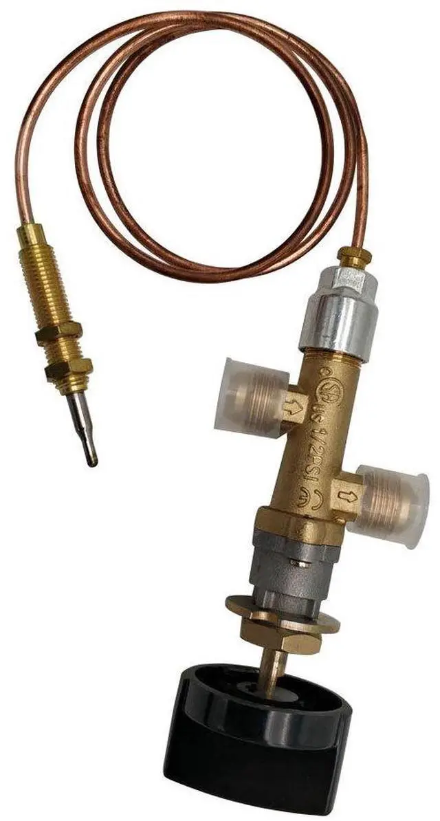 Alt view image 6 of 6 - Low Pressure LPG Propane Gas Fireplace Fire Pit Flame Failure Safety Control Valve Kit Low Pressure Propane Valve with 3/8" Flare Inlet & Outlet, Suitable for Gas Grill, Heater, Fire Pit